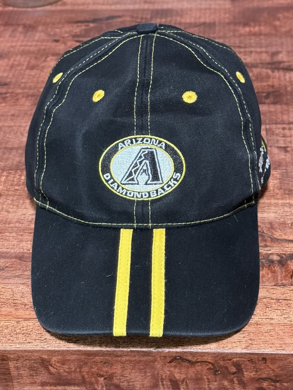 Arizona Diamondbacks Hat Cap Black Strapback Adjustable NASCAR Nextel Series Men